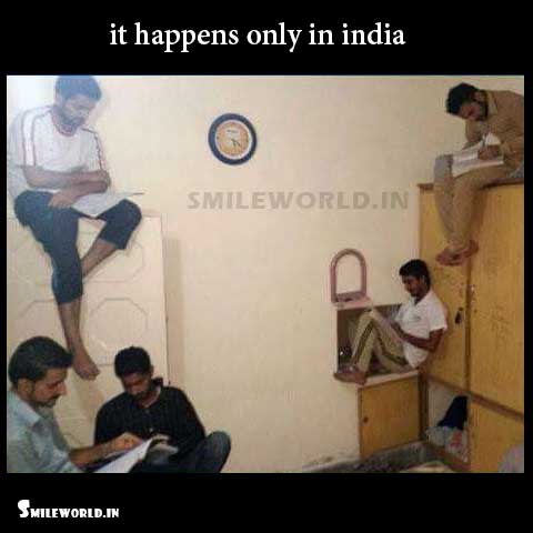 Exam Time Group Study by Desi Indian Boys Funny Pictures