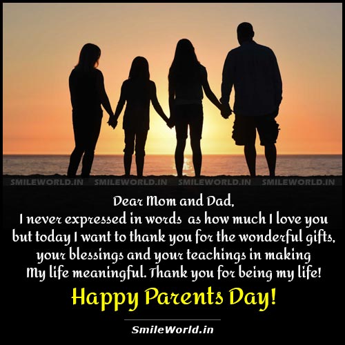 Happy Parents Day Greeting Card Smileworld