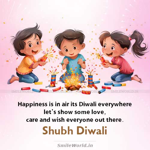 Happiness is in air its Diwali everywhere Wishes in Hindi Status Happiness is in air its Diwali everywhere Wishes in English Status