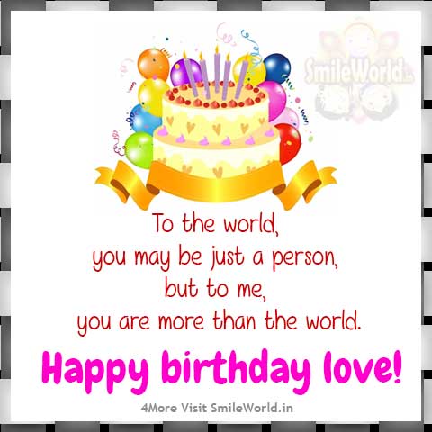 Happy Birthday Love Wishes In English Messages Smileworld