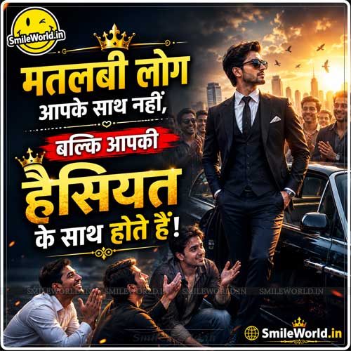 Matlabi Log Aapke Sath Nahi Selfish People Quotes in Hindi