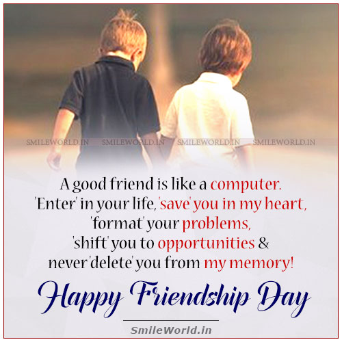 Happy Friendship Day Dear Smileworld