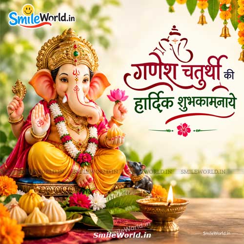 Ganesh Chaturthi Wishes in Hindi Images Download Free