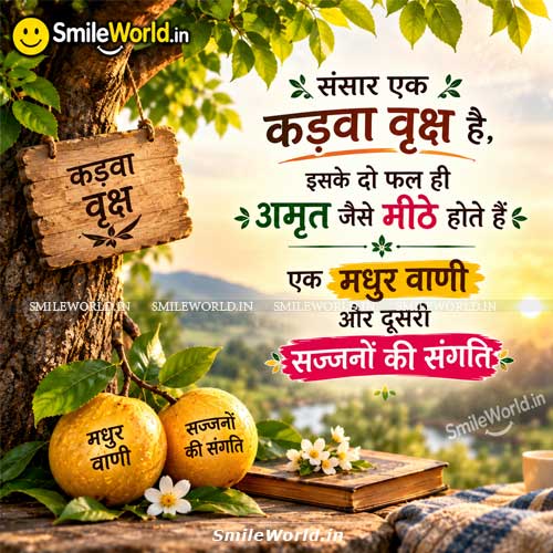 Madhur Vani Aur Acche Logo Ki Sangati Quotes in Hindi Status Madhur Vani Aur Acche Logo Ki Sangati Quotes in Hindi Status