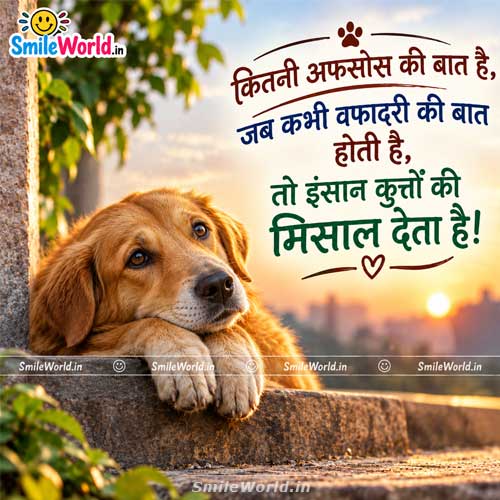 Wafadari Par Kutte Ki Mishal Dete Hain Quotes in Hindi Status