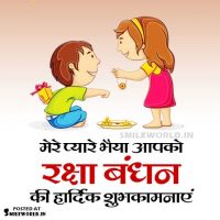 Raksha Bandhan Wishes in Hindi For Brother