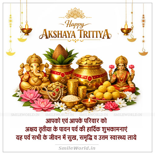 Happy Akshaya Tritiya Wishes in Hindi With Images Status Happy Akshaya Tritiya Wishes in Hindi With Images Status
